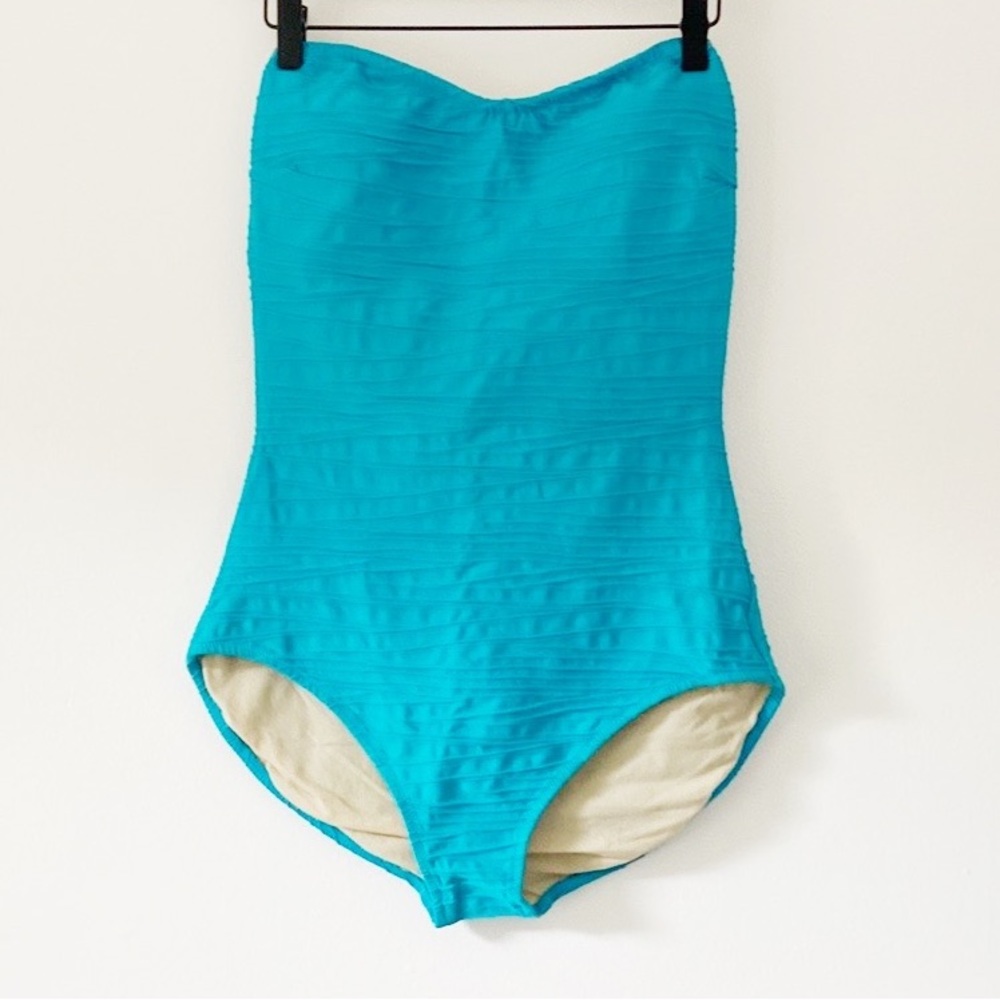 Vintage Blue One Piece Bikini main image 1